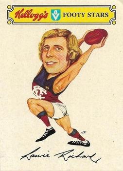 1974 Kellogg's VFL Footy Stars Stickers #NNO Laurie Richards Front
